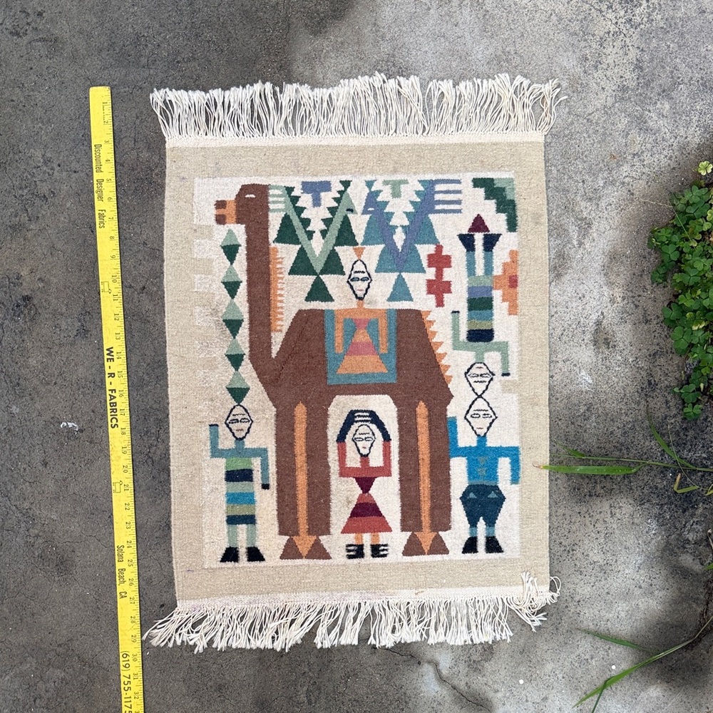 Tunisian Colorful Geometric Pattern Rug - Picture 10 of 10